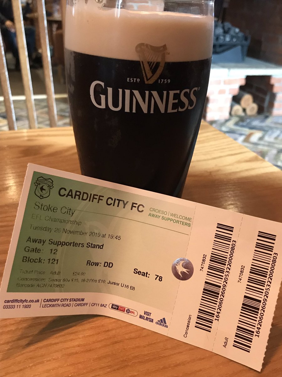 Cardiff (A) 
RIP ROARING POTTERS! #EuropeanAwayDays