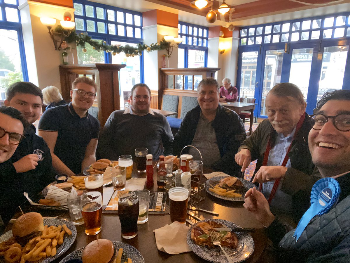 We’re out in Fleet today. It has been raining all morning, so we’re taking a break for lunch. Drop in and have a chat – we’re at the Prince Arthur on Fleet Road! 

#GE19 #GE2019 #StrongLocalVoice #BeingLocalMatters #VoteRanil #BackBoris #VoteConservative