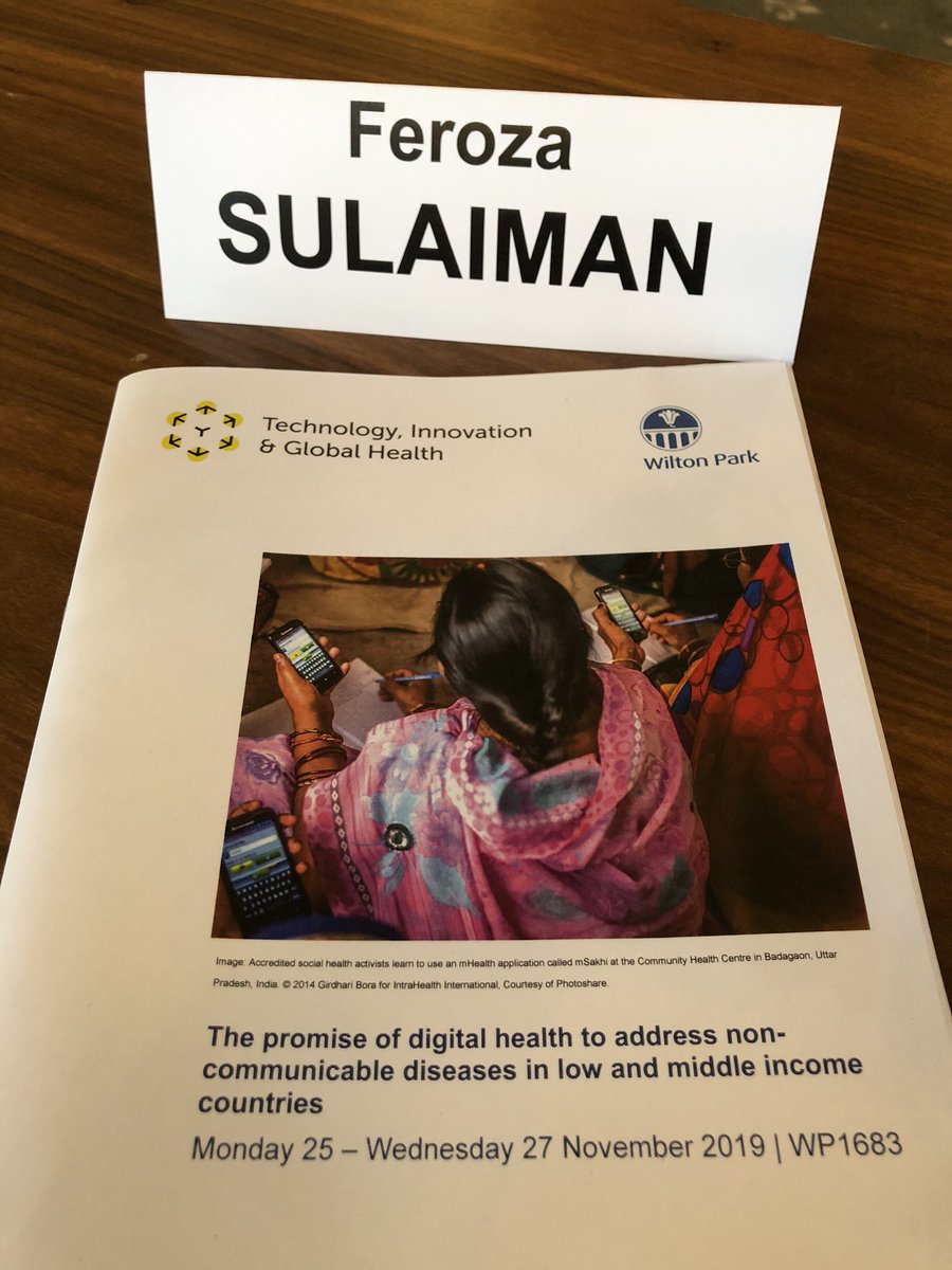 ferozasulaiman's tweet photo. The insightful discussions continue at @WiltonPark for the #PromiseofDigitalHealth in combating #NCDs. Looking forward to build on the network of experts from across different sectors trying to find practical solutions for NCDs and closing the digital divide. https://t.co/1sLLUSYvrI
