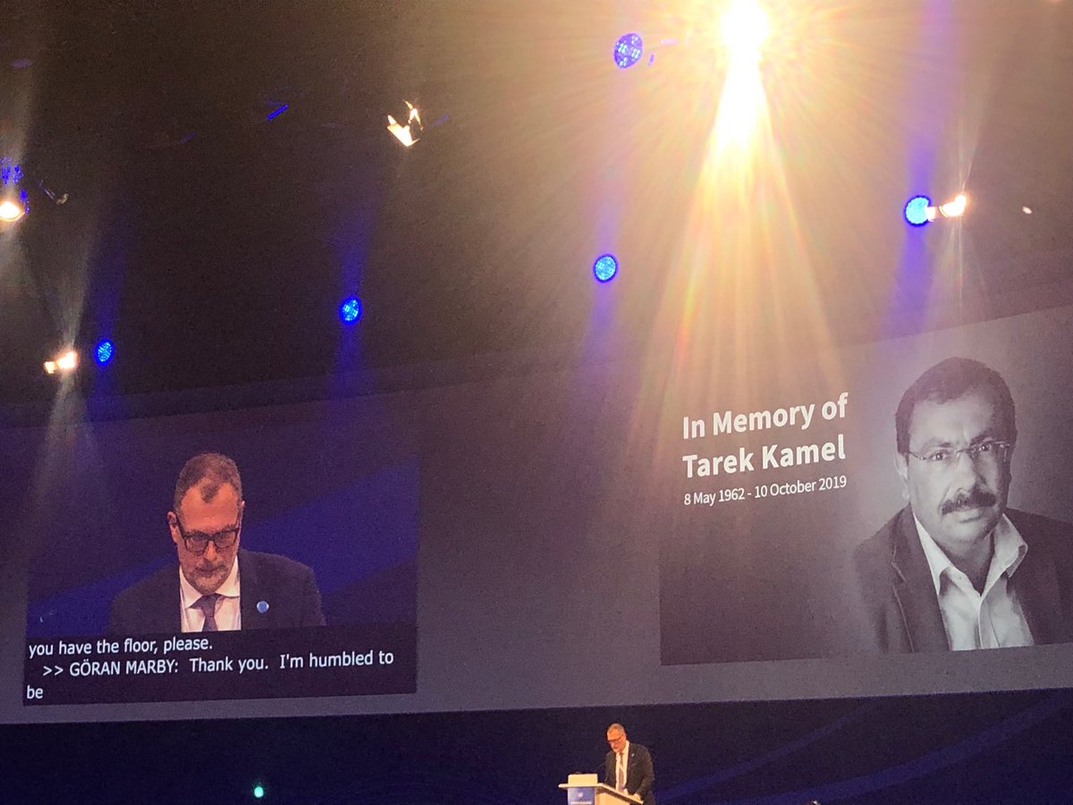 #ICANN   Goran Marby paying an eloquent tribute to Tarek at Opening if IGF in Berlin.