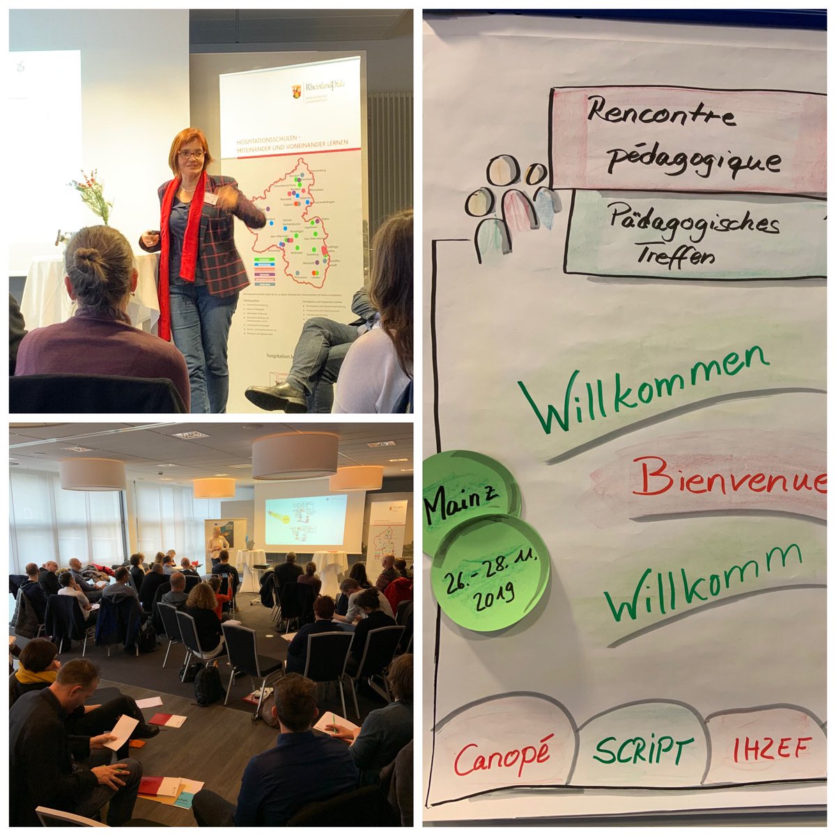 Accueil par l’Institut Pédagogique du Land #RheinaniePalatinat #RheinlandPfalz pour présenter le soutien à la #participation et à l’#éducation à la #démocratie comme élément de #développementscolaire <a href="/SENSedErasmus/">SENSed</a> #Sensed @Script <a href="/reseau_canope/">Réseau Canopé</a> @IHE2F
