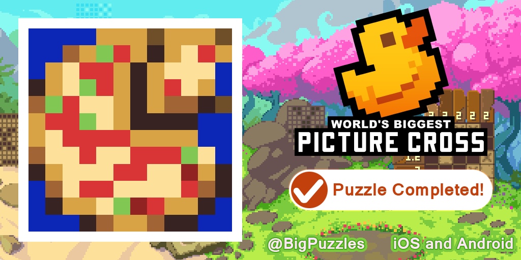 ejkilly's tweet photo. I've just completed 'Pizza' in World's Biggest Picture Cross.
It's free https://t.co/B0YBgFKA1A #WBPC https://t.co/RL7JV1glzD