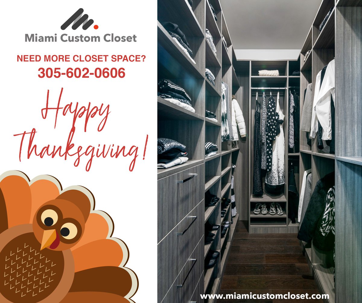 Happy Thanksgiving by MiamiCustomCloset.com #miamicustomcloset  #luxurymiamihome #onethousandmuseum #porshedesigntower #miamiluxurycondos #sunnyislescondos #parkgrovemiami #miami #art #closetsmiami #closet #ariaonthebay