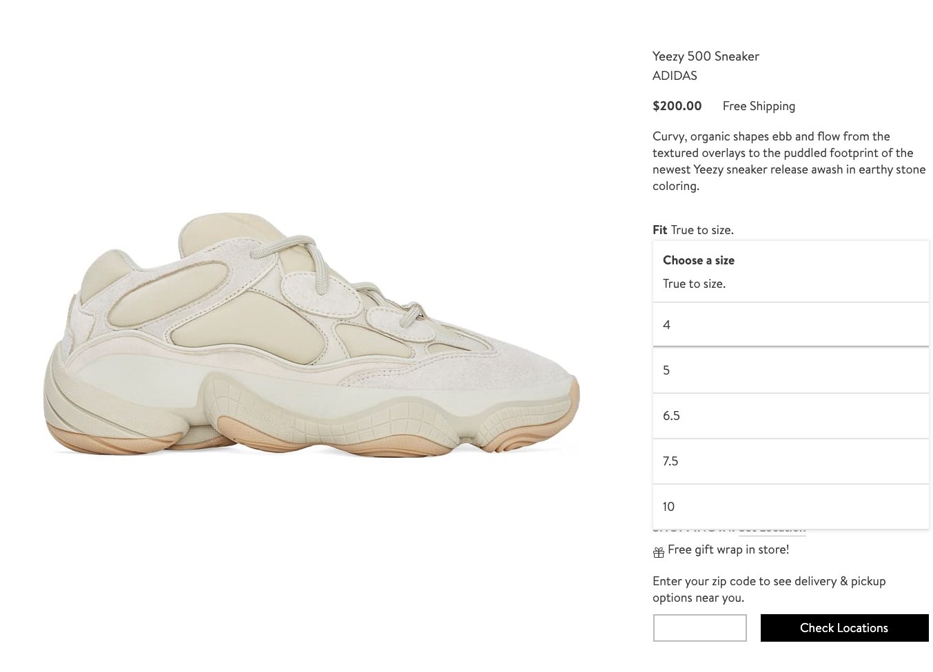 nordstrom yeezy 500