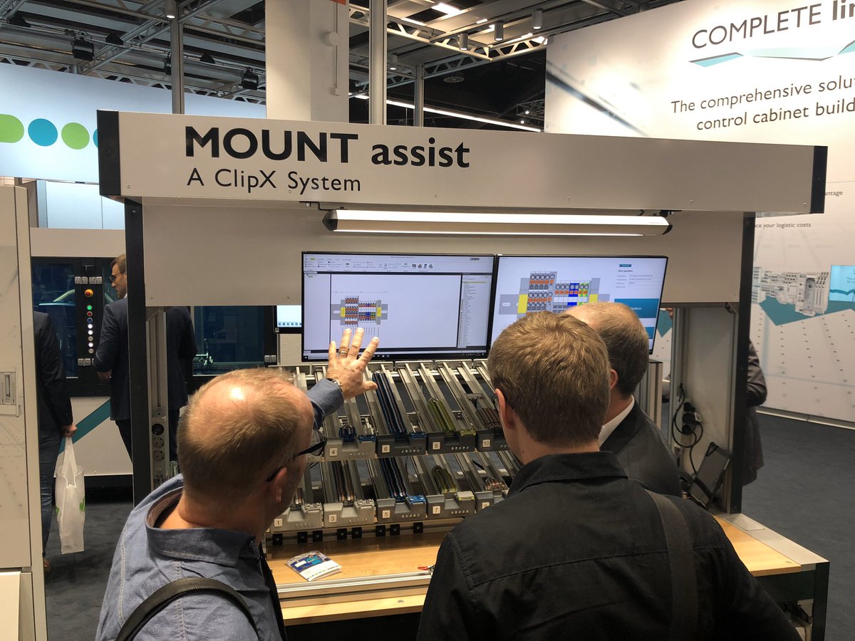 Andreas_Schr's tweet image. Assistance systems support your manual production processes based on engineering data. Come and visit us in hall 9, booth 310, and discuss your individual control cabinet building processes with us! #COMPLETEline #ClipX #PhoenixContact