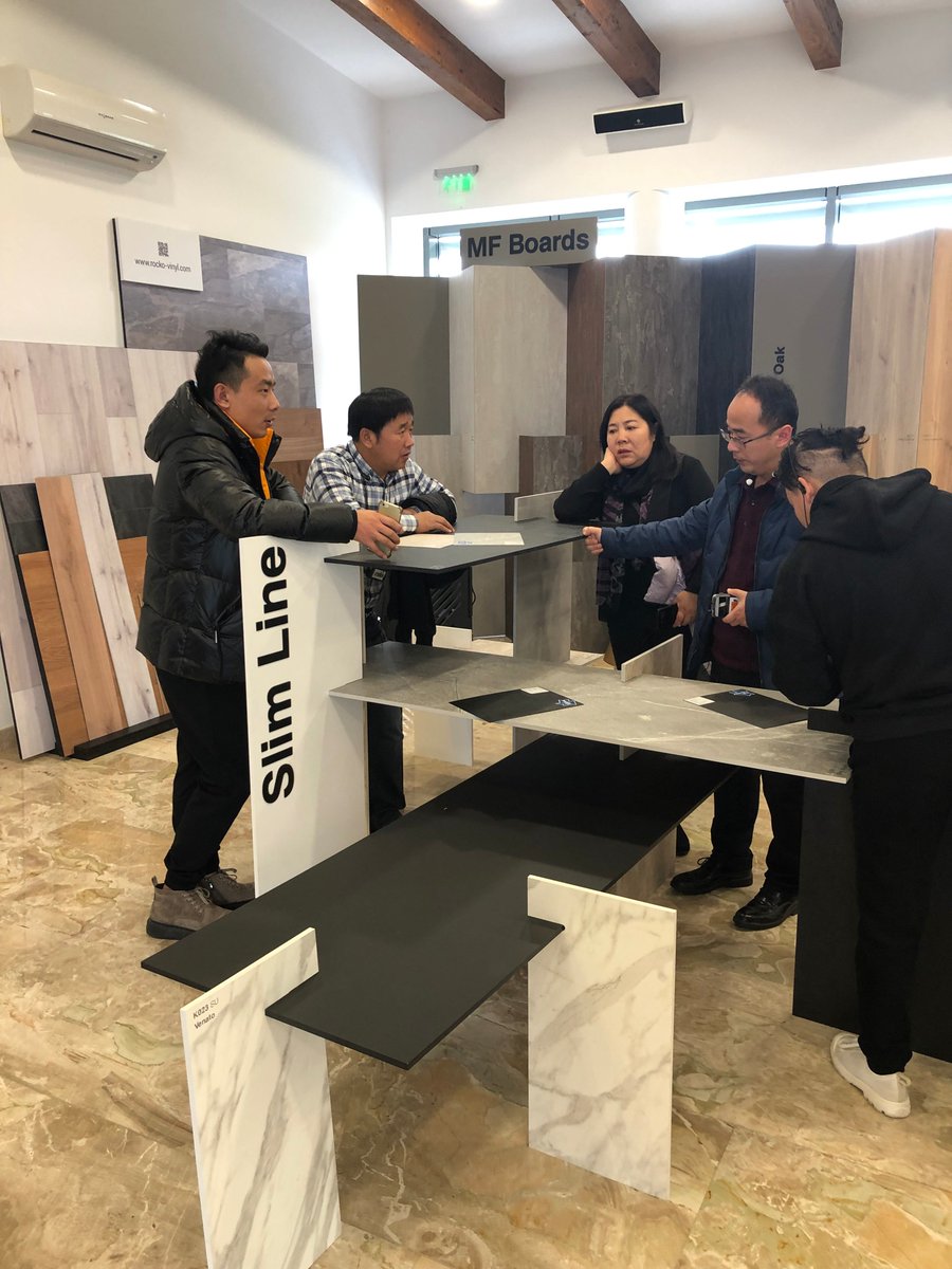Kronospan's tweet photo. The first local presentation of the new #Trends2021 collection for our Romanian clients near our factory in Sebes. You can now explore the decors on our website https://t.co/CJRh1yTzHt

#Kronospan #LocalEvent #Kronodesign #Kronobuild #SlimLine #Worktops #WoodBasedMaterials https://t.co/lKFpKnoDgK