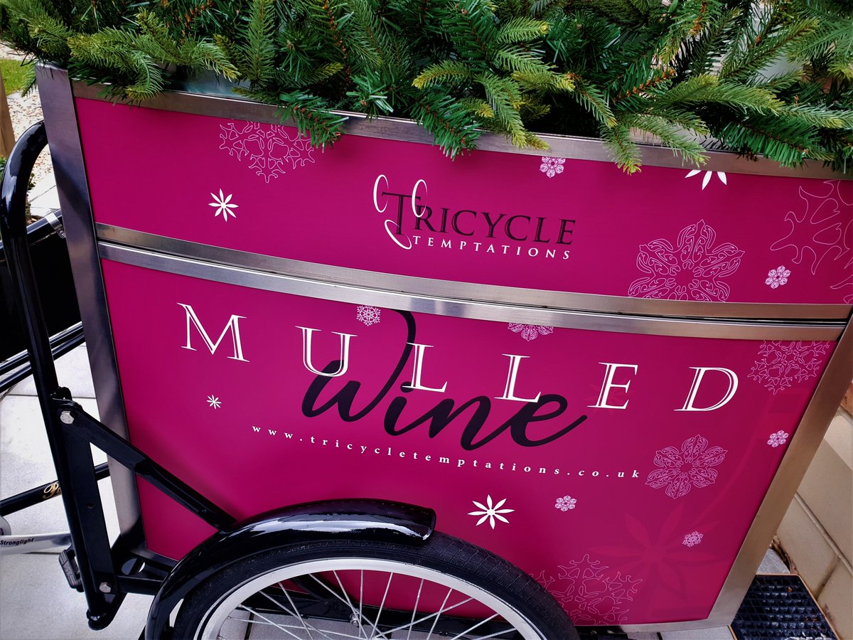 TricycleTempt's tweet photo. Bellway have been getting into the festive spirit with one of our mulled wine tricycles at their show home open day in Manchester! What better way to warm up your customers than with the unique, warm taste of mulled wine this winter. https://t.co/0iVI8ThgYJ