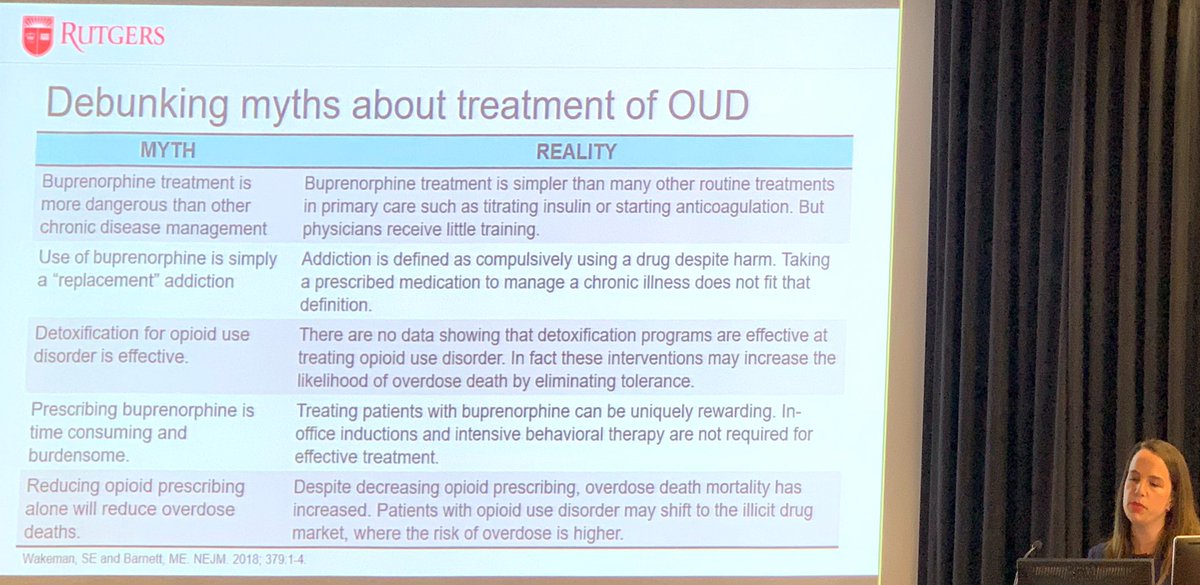 AnaliseDouglas's tweet photo. Medicine Grand Rounds today presented by Dr. Nyaku and Dr. Gordon. So glad we get the opportunity to learn more about screening and referral for treatment for #opiateusedisorder. @Rutgers_NJMS @hajjar_richard @GiselleSA_MDPhD @ArisKaratasakis @AceaNYC @MSAyyalaMD @BoutinMd https://t.co/1tkcSxqTrD