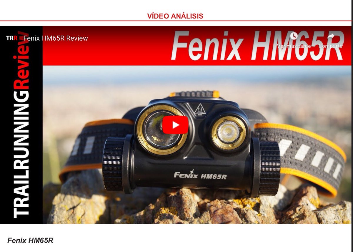 FenixLinternas's tweet photo. Review trailrunningreview #HM65 
https://t.co/toHez4pEyz https://t.co/RaGsKkc5Be