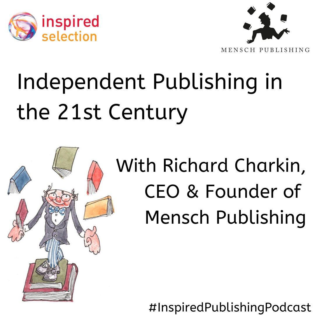 Inspiredjobs's tweet photo. Looking for a new #podcast? What about our #InspiredPublishingPodcast? We have some amazing topics including our conversation with Richard Charkin of Mensch Publishing about running an #indie publisher. Tune in here: https://t.co/B9oagqma9L #loveaudio #inspired20 https://t.co/rOBwDUhptf