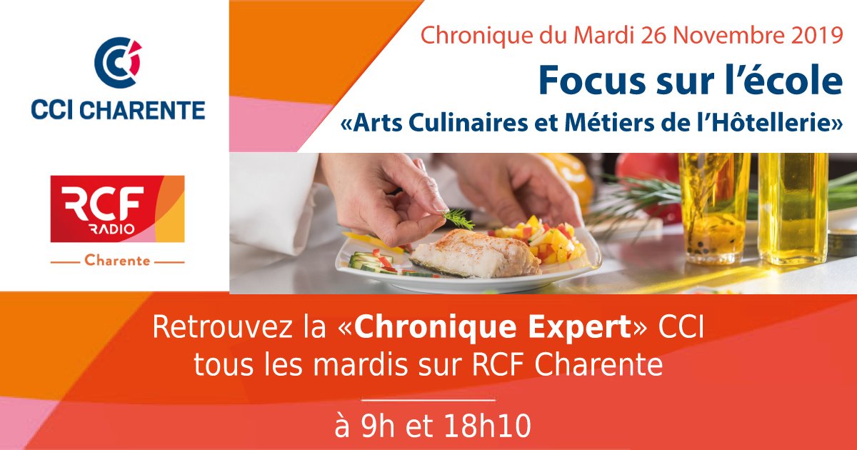 📻 [A ECOUTER] Retrouvez tous les mardis, à 9h et 18h10, sur RCF Charente la "Chronique expert" réalisée avec la <a href="/CCIcharente/">CCI Charente</a> .
Pour réécouter la chronique d'aujourd'hui 👩‍🍳👨‍🍳, c'est par ici rcf.fr/actualite/l-ec…