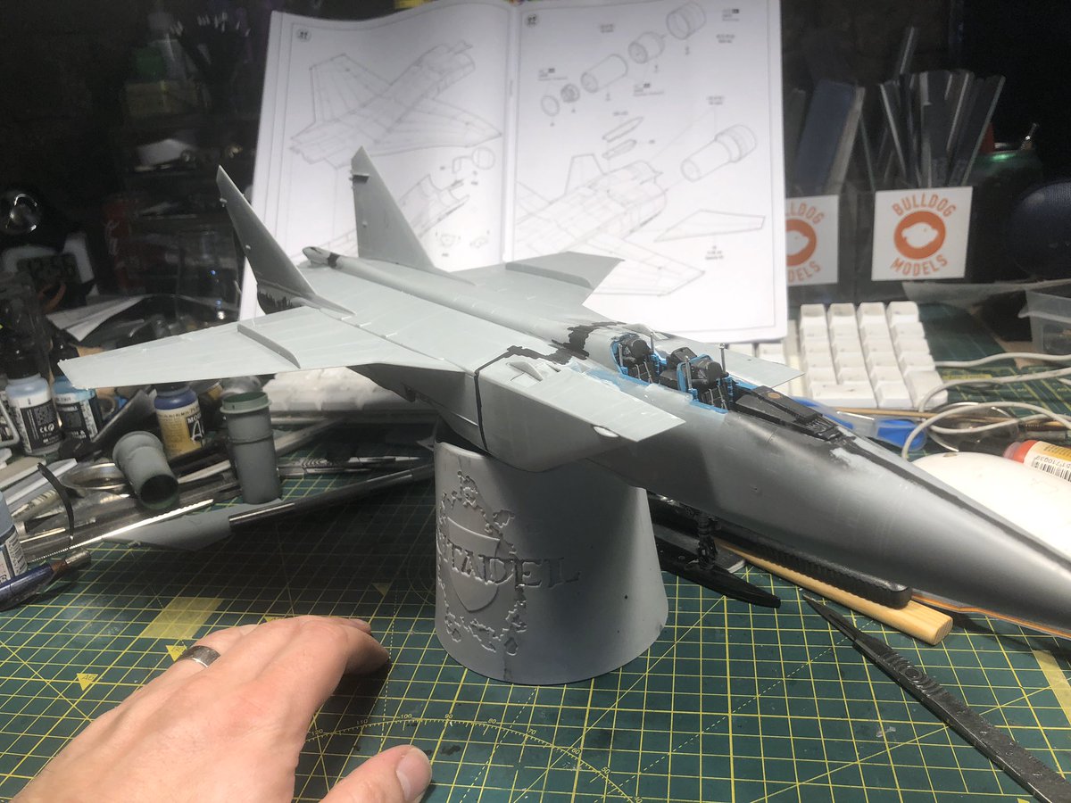 bulldogscalem's tweet photo. ✈️Mig-31 B/BM
📏1/48
🛠HobbyBoss
🎨 cockpit @Ak_Interactive Ak2301, AK xtreme Metal silver, Vallejo silver, Mr hobby H8.
#wip #workinprogress
#scalemodel #scalemodelling #scalemodeling #scaleairplane
#scalemodelkit #scalemodeler #hobbybossmodels #hobbybosskits https://t.co/KfBLLFl7OI