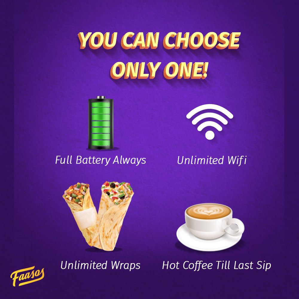 faasos's tweet photo. This could be the toughest decision π₯π₯β
Shoot your answers in the comments section. π
.
.
.
.
.
.
#eatgoodeatexciting #free #freefood #freewifi #freewraps #love #tuesdaygoals #tuesdaymotivation #tuesdayvibes #tuesday #foodies #enjoy #delicious #tuesdaywisdom #tuesdaythoughts https://t.co/bsZKWelLAj