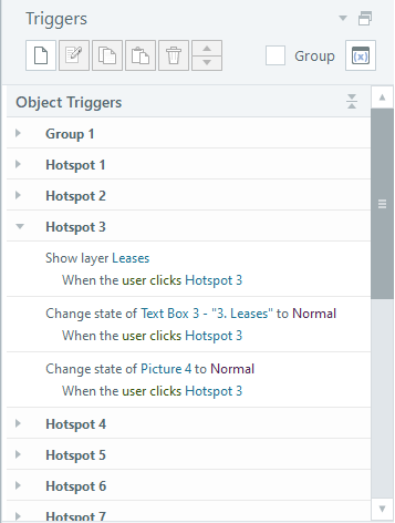 uielearning's tweet photo. #Thankful for the new #Storyline360 trigger panel from @Articulate. Discovering new efficiencies each time I use it, like being able to isolate groups of triggers. https://t.co/Tdz3rvlYaD