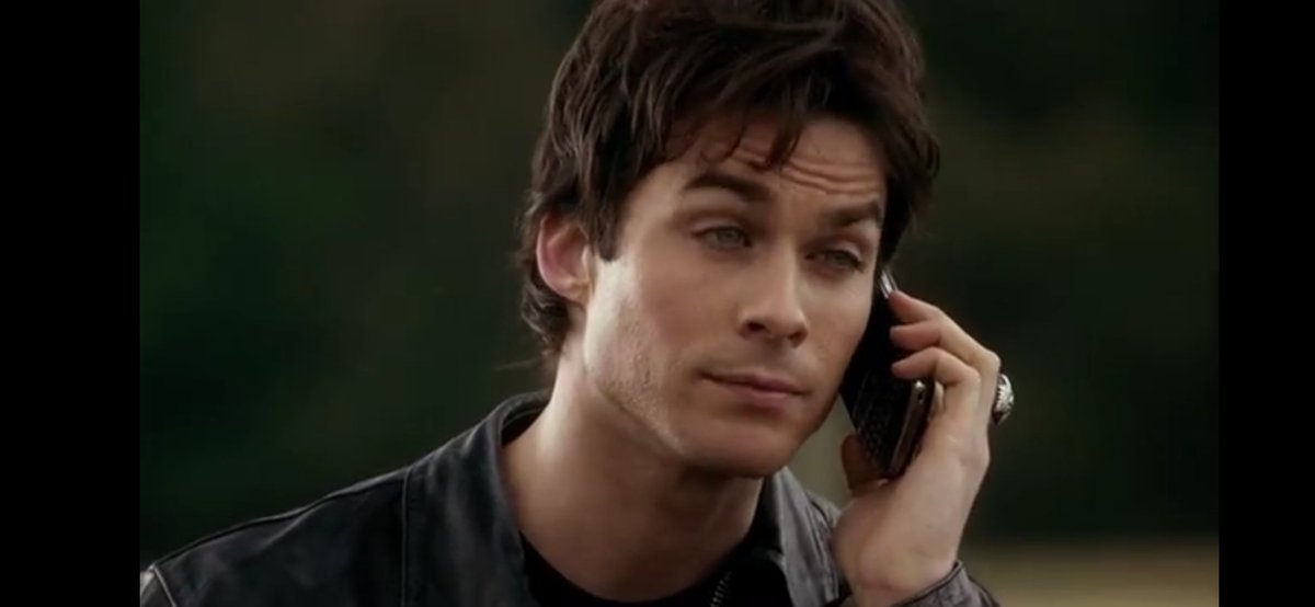 I don't think she really wants to talk to you!!!...you have a good day.. um hmm.. Bye Now!! I can just keep drooling over this side of Damon1x11 #TheVampireDiaries