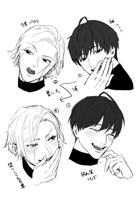 顔だけ練習 