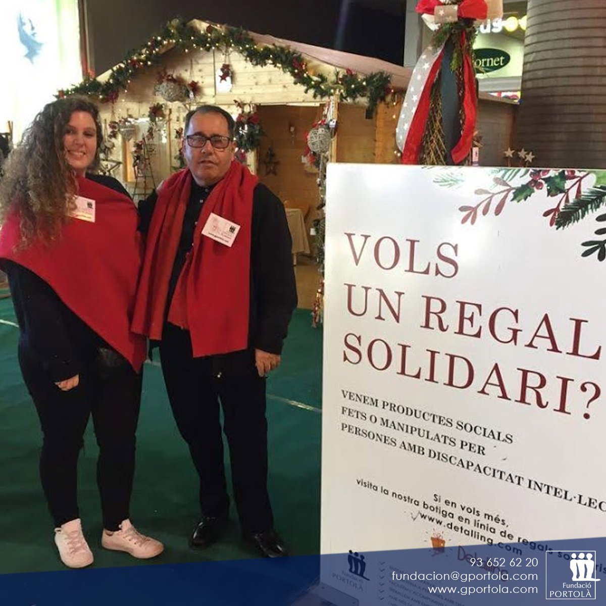 FundacioPortola's tweet photo. Ho tenim tot apunt a L'illa Diagonal !! 🎄🎁🎅
Ens veniu a veure? Fins a les 21h ens hi trobareu!
#FiretaPortolà2019 #regalsdenadal #solidaritat #valorsocial #regalssolidaris #illadiagonal #barcelona #bcn #tesperem #rsc #nadal #christmas #firetanadal #detallsdenadal #regal https://t.co/3OdElPe7Z5