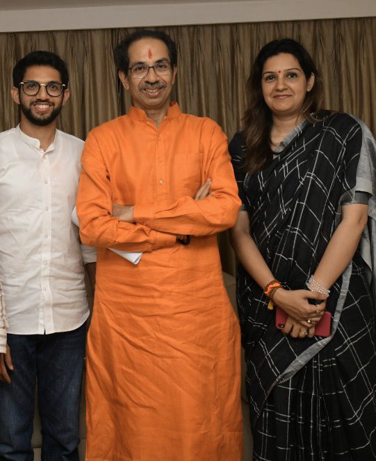 Congratulations CM-in-waiting, Saheb. Thank you for making me a part of this historic moment <a href="/AUThackeray/">Aaditya Thackeray</a> . #ShivajiPark awaits this! Jai Bhavani, Jai Shivaji, Jai Maharashtra!