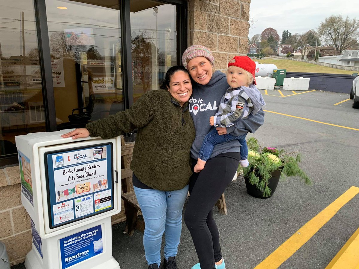 <a href="/RiverfrontFCU/">Riverfront FCU</a> is proud to support <a href="/DoItLocalApp/">Do it Local Berks</a> and the Kids Book Share program!