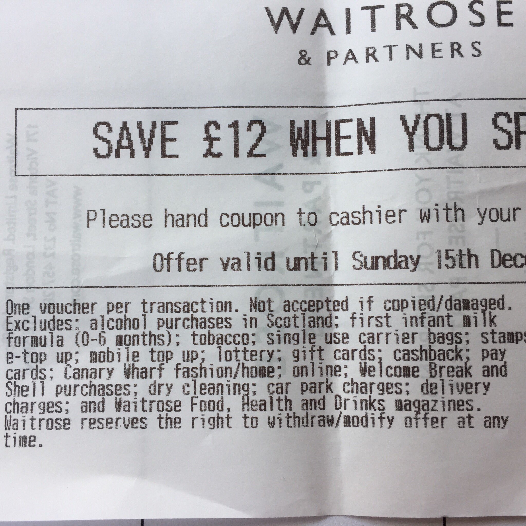 Waitrose & Partners on Twitter "pakafe You can use this against your