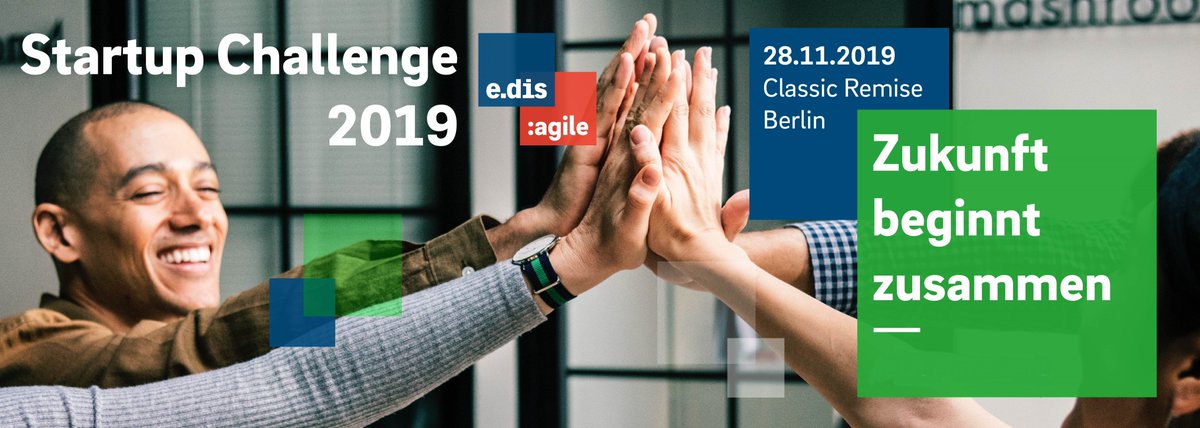 EDIS_AG's tweet photo. Let's pitch! Bei der #StartupChallenge2019 von @EDIS_AG + @EON_agile pitchen am Donnerstag 13 Startups mit ihren Ideen um Pilotprojekte mit E.DIS. Auch in diesem Jahr erwarten uns spannende Innovationen. Über unsere Social Media-Kanäle sind auch Sie live dabei! #zukunftzusammen https://t.co/7dCP9waP0w