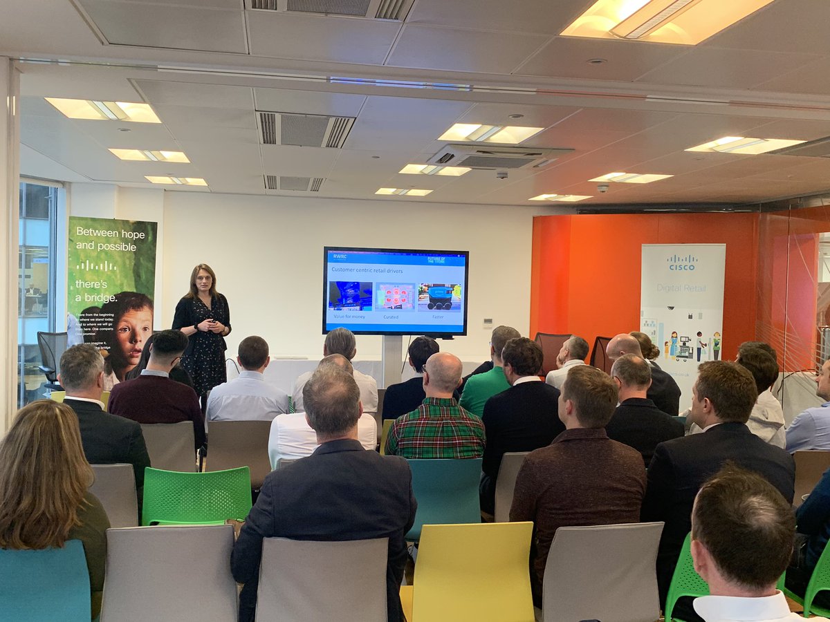 Interesting start to our <a href="/CiscoUKI/">Cisco UK & Ireland</a> Retail event from <a href="/RetailWeek/">Retail Week</a> on the Future of the Store <a href="/JohnRobJohnson/">John Johnson ☁️</a> <a href="/Cisco_Retail/">Edward Westenberg</a>