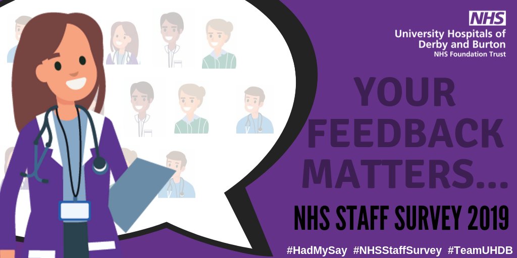 UHDBTrust's tweet photo. If you work for us at @UHDBTrust you've only got until Friday to fill in your National Staff Survey!
Make sure you take the opportunity to tell us the good, the bad and the ugly about working for us - be as honest as you like, it's completely anonymous!
#NHSStaffSurvey https://t.co/iidrx8UgZ6