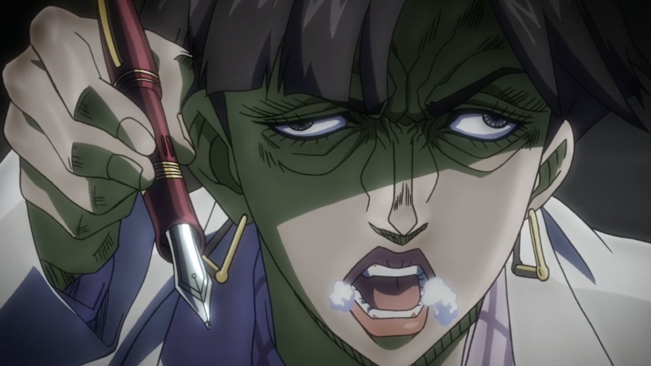 宍戸ケフカ ジョジョで万年筆というと5部より3部のイメージが ジョジョ ジョルノの万年筆 ゴールド Eの顔やてんとう虫などデザイン T Co Gqmreujo8t T Co Yaeobsjocx Twitter