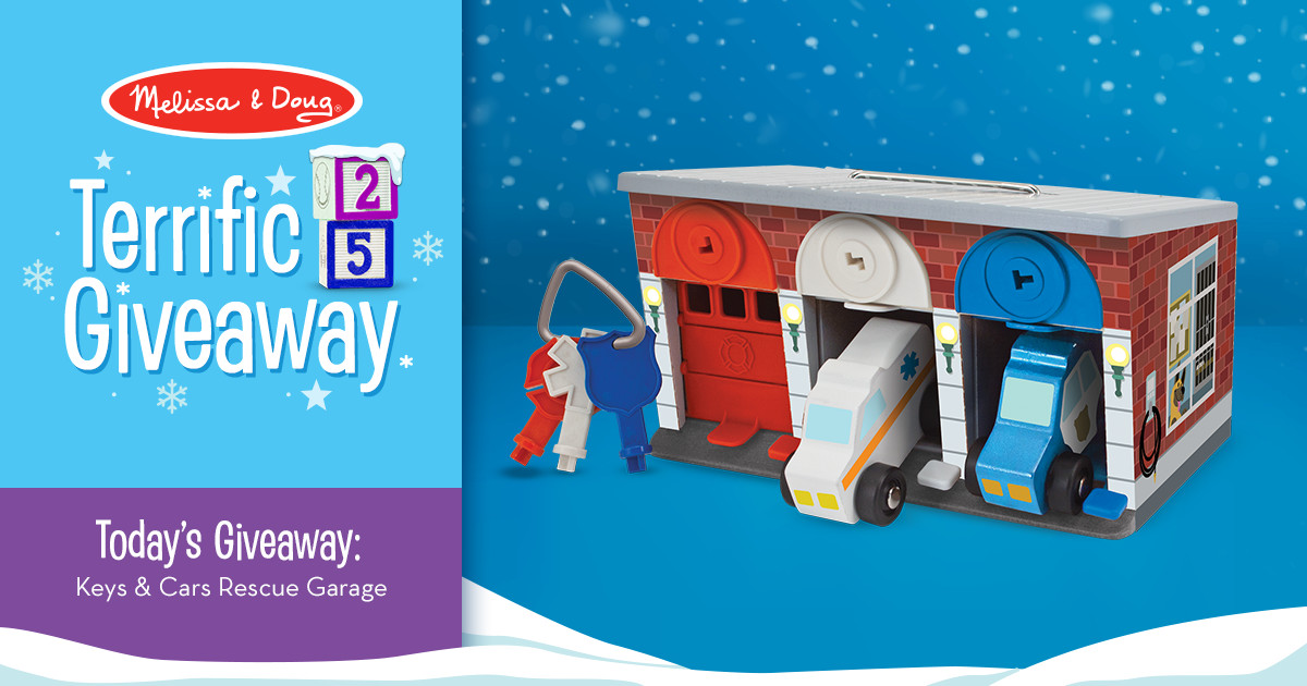 MelissaAndDoug's tweet photo. Terrific 25 Giveaway - Day 10!
We're giving away a gift a day! One lucky winner gets all 25!
ENTER HERE: https://t.co/nYWBn9dZK8
You only need to enter ONCE for all 25 days!
#TakeBackChildhood #MelissaAndDoug #CountlessWaysToPlay https://t.co/rGX3rlTZE1