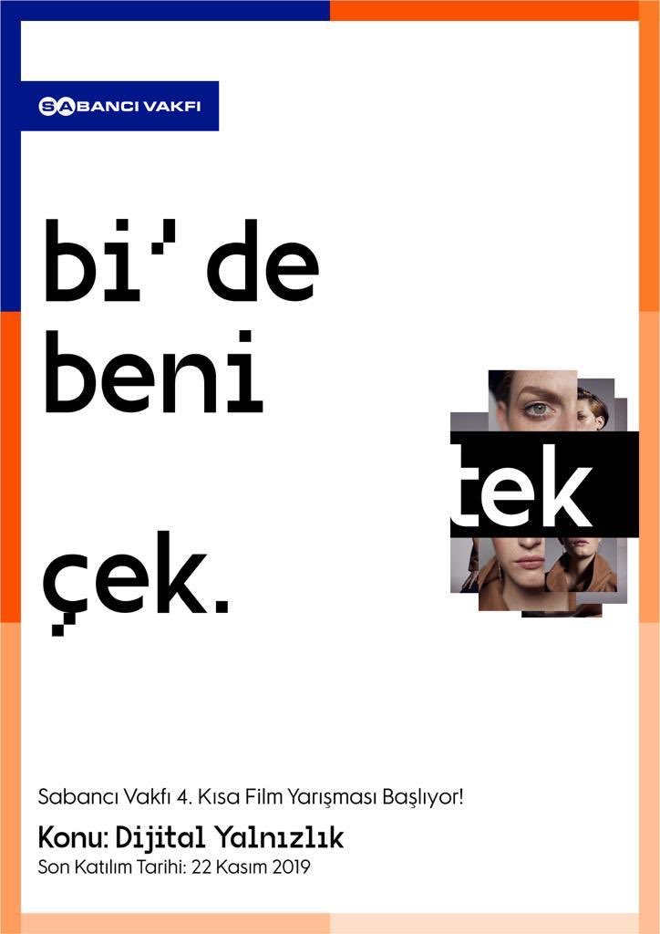 Bu hafta Sabancı Vakfı konuğumuz 🕺🏼Sabancı Vakfı Kısa Film Yarışması'nda geçtiğimiz yıllarda ödül alan filmleri hep birlikte izleyeceğiz. Gösterimin ardından da söyleşi gerçekleştirilecek. Etkinlik, 28 Kasım saat 18.00'da Sinema Salonu A'da.Hepinizi bekliyoruz, kaçırmayın! 🤟🏻