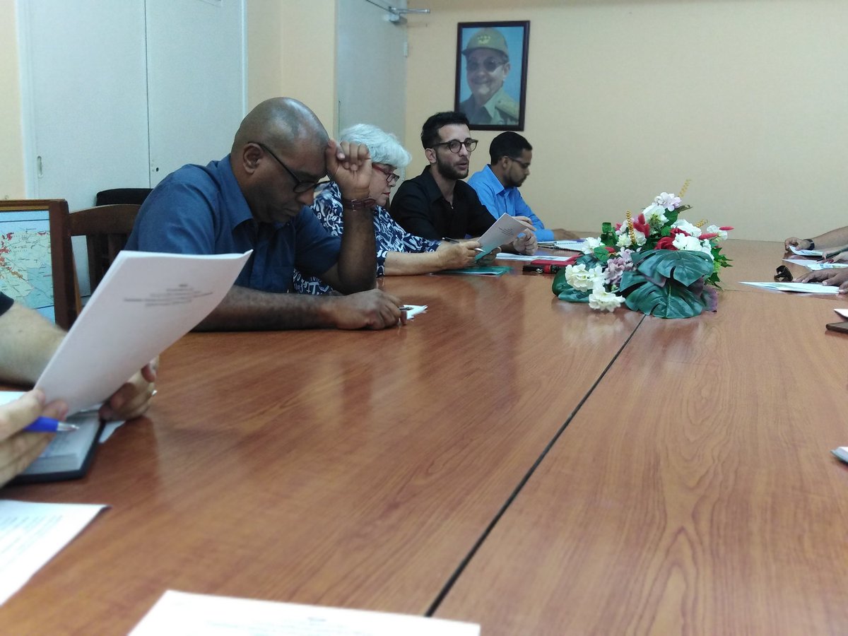 citmacuba's tweet photo. #Ahora: Se lleva a cabo en @citmacuba reunión con vista a la preparación de la III Escuela MOST en #Cuba y la II Escuela Científica Internacional de la @UNESCO. La misma se celebrará del 3 al 5 de diciembre en #LaHabana.
.
.
@CNCubaUNESCO @AMA_CUBA
@AmericaSantosVM 
@ElbaRosaPM https://t.co/UI6KWIp85d