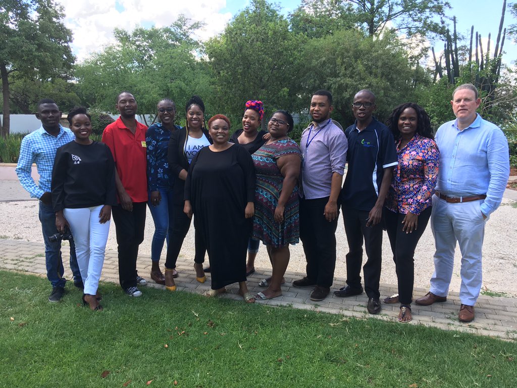jamestewart's tweet photo. Journalists in #Botswana discussing ways to report #ClimateChange which interest, engage &amp; empower the audience @UKinBotswana @thomfound https://t.co/CKuHO8BONQ