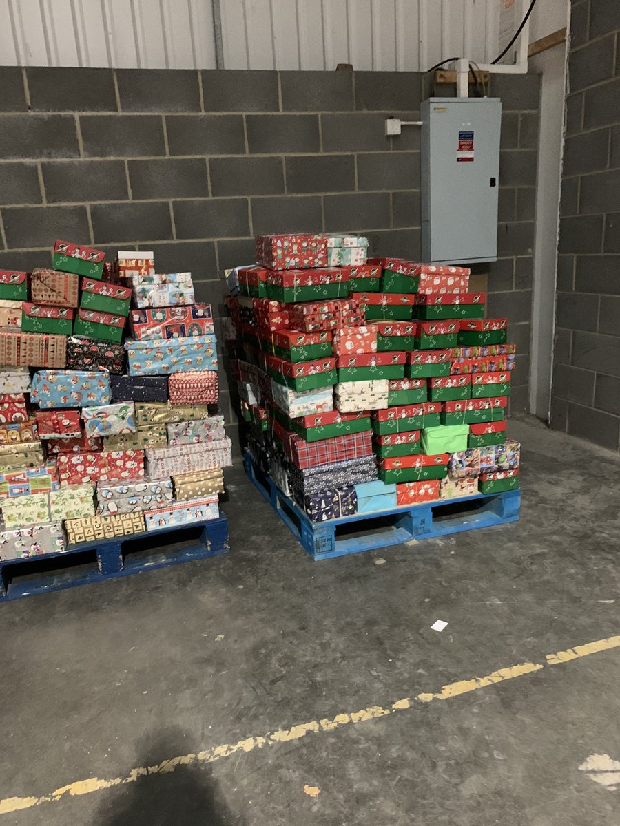 Well that’s 1200 boxes we’ve helped for Samaritans Christmas Box appeal!
