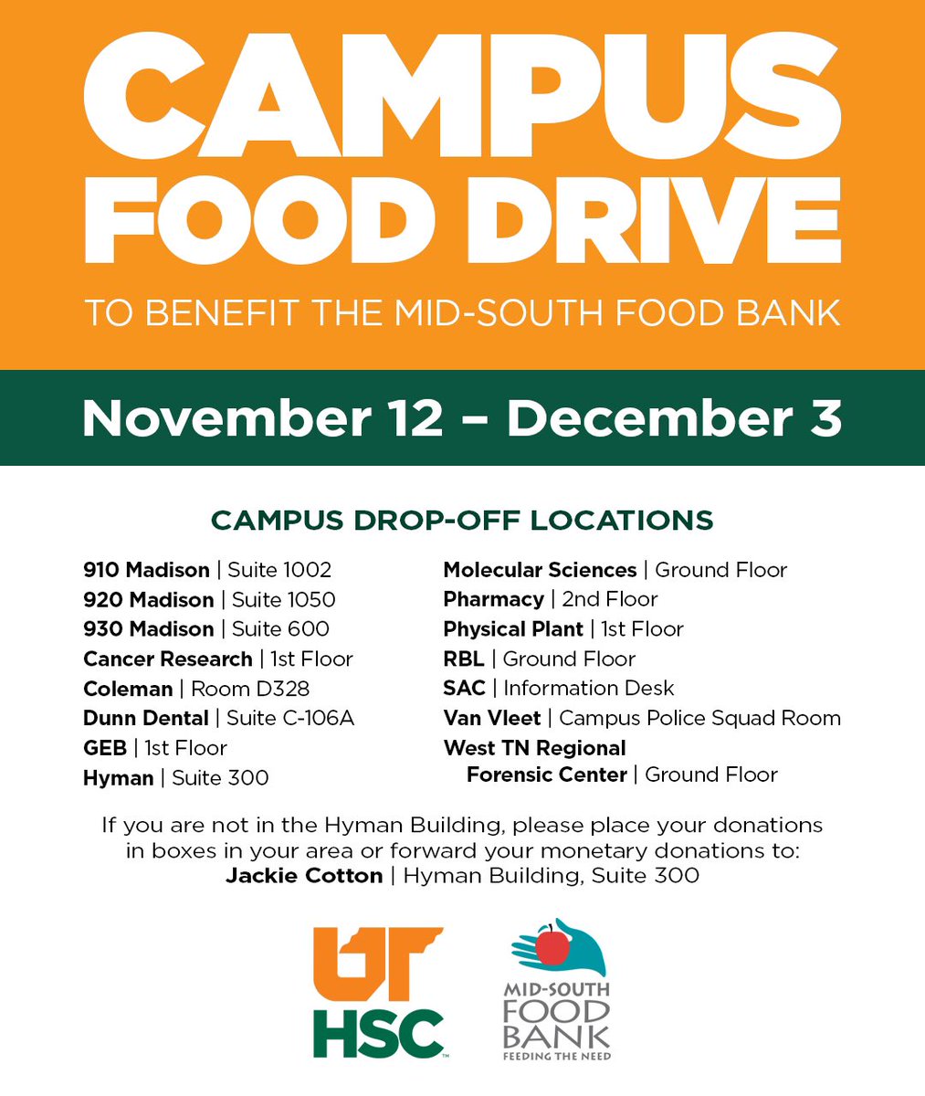 Uthsc On Twitter Our Campus Food Drive Is Going On Now Let S