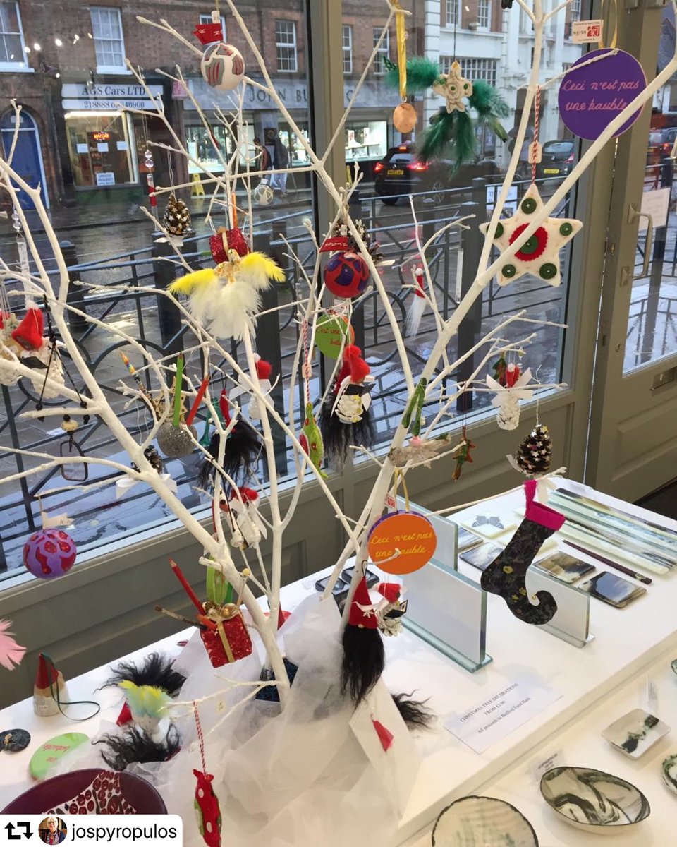Our Christmas exhibition is open! We have lovingly handmade Christmas Tree decoration on sale in aid of charity! What is no to like, stunning art and crafts, ideal place to find this special Christmas present