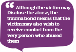 nclWomensAid's tweet photo. There are many reasons that people stay in abusive relationships. Trauma bonding is where you develop positive feelings for your abuser that is often mistaken for love.

#TraumaBonding
#16Days 
#16DaysNCL https://t.co/sD4DZUnRWE