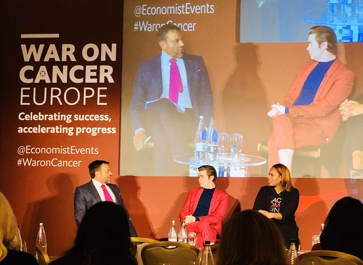 Inspiring examples about dealing with the human side of cancer from @RyanRileyy and @leannepero during the discussion @EconomistEvents