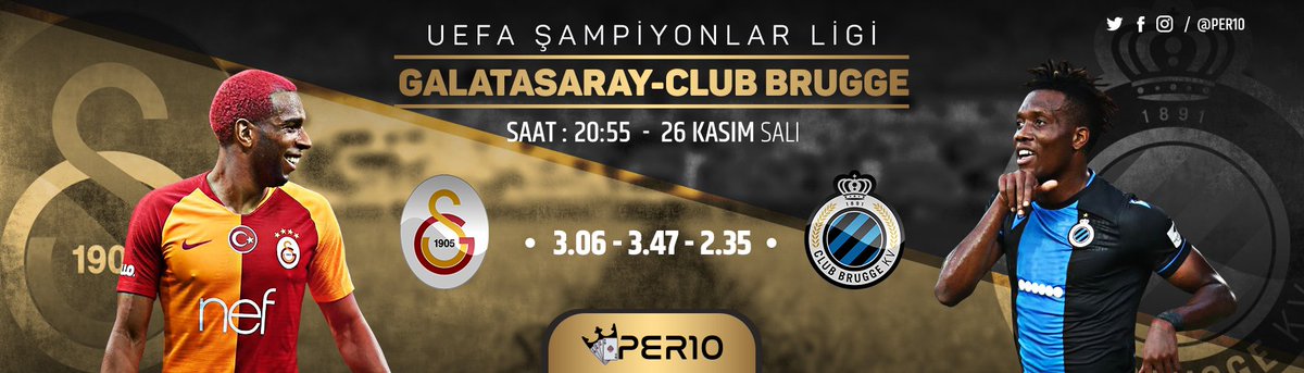 UEFA Şampiyonlar Ligi Heyecanı PER10BET'de
Web Link: peronbet1.com

#per10bet #peronbet #galatasaray #clubbrugge #uefa #bahisvar #bonus #hosgeldinbonusu #freebet #casinobonus #livegame #livecasino #betgame #betradar
