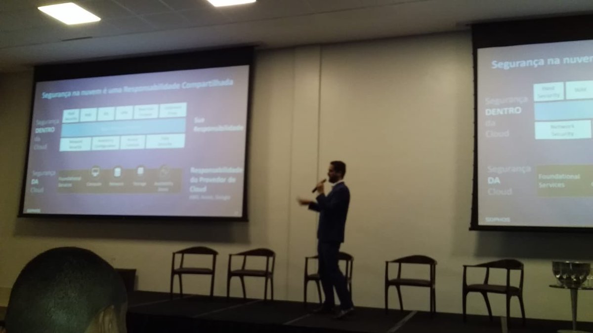 SophosLatAm's tweet image. Casa llena en #SecuritlyLeadersForteza escuchando a @leonhomar hablar sobre Sophos! @andresophos @marialemajo #cybersecurityevolved