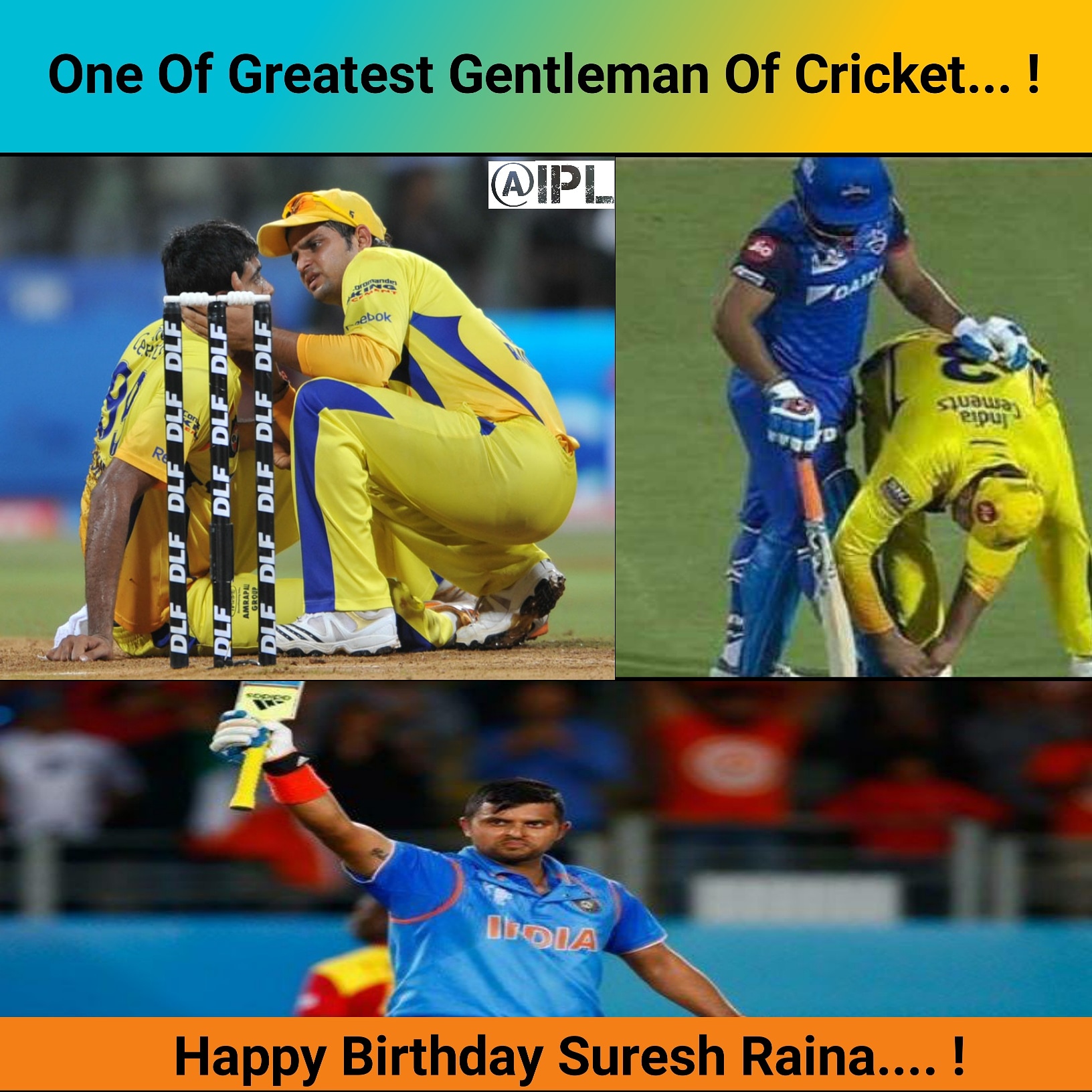 Happy Birthday Gentleman\"Suresh Raina\"...... !  