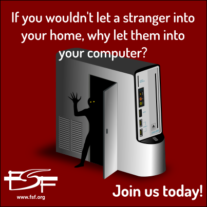DarioArmani's tweet photo. #ISupportFreeSoftware. https://t.co/21vk7kEafa di @fsf https://t.co/2NF7fyeBdH