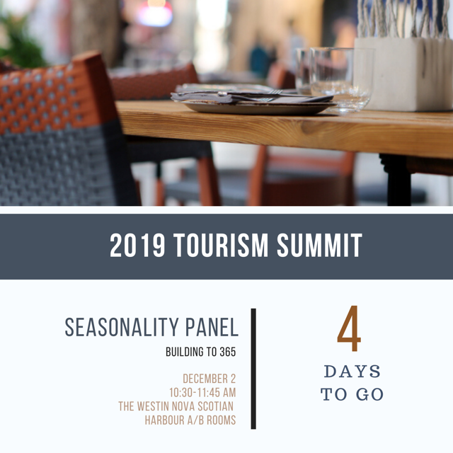 VoiceofTourism's tweet photo. Four dynamic panels each bring speakers with perspective &amp; personality, and ready to answer the burning questions affecting Nova Scotia’s tourism economy.

Panel Highlights: Risk, Seasonality, Environmental + @TourismNS. Speakers with: @NS_CCH @ParksCanada_NS https://t.co/aXj2qQ19ND