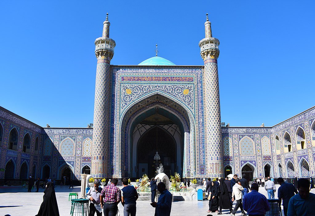 The Goharshad Mosque in Mashhad, Iran´s Khorasan Province. A grand congregational mosque built by the order of the Timurid Empress Goharshad and now part of the massive Imam Reza Complex.Originally it was Sunni mosque but was turned into a Shia one by the Safavid Empire.