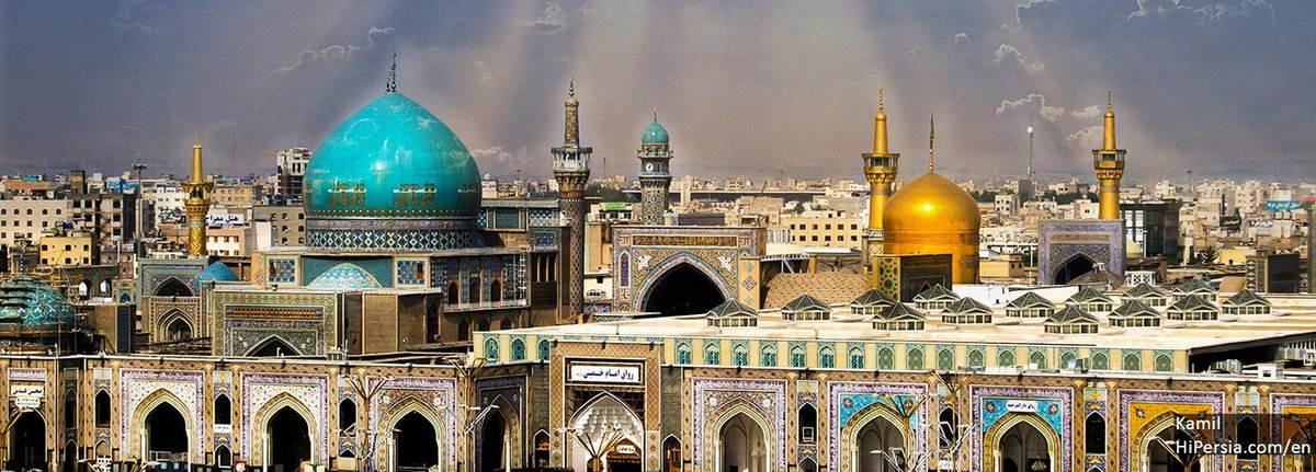 The Goharshad Mosque in Mashhad, Iran´s Khorasan Province. A grand congregational mosque built by the order of the Timurid Empress Goharshad and now part of the massive Imam Reza Complex.Originally it was Sunni mosque but was turned into a Shia one by the Safavid Empire.