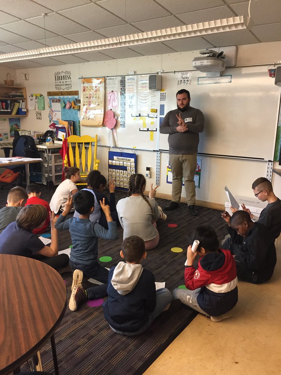 hunter2ndnpe's tweet image. Mr. M teaching some ASL this morning for our Warrior Way celebration. We had a blast!