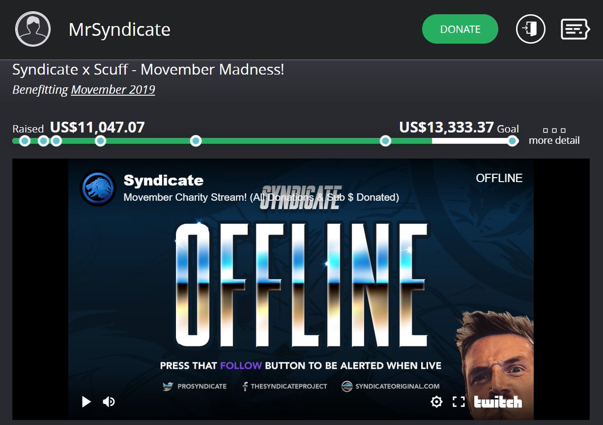 Syndicate's tweet photo. With all donations from Subscribers & Donations on @Twitch, we raised $11,000 yesterday! Thank you all so much! Couldn't ask for a better community💕
If you'd still like to donate you can: https://t.co/wOz2pMeibi https://t.co/xyTPctAguk