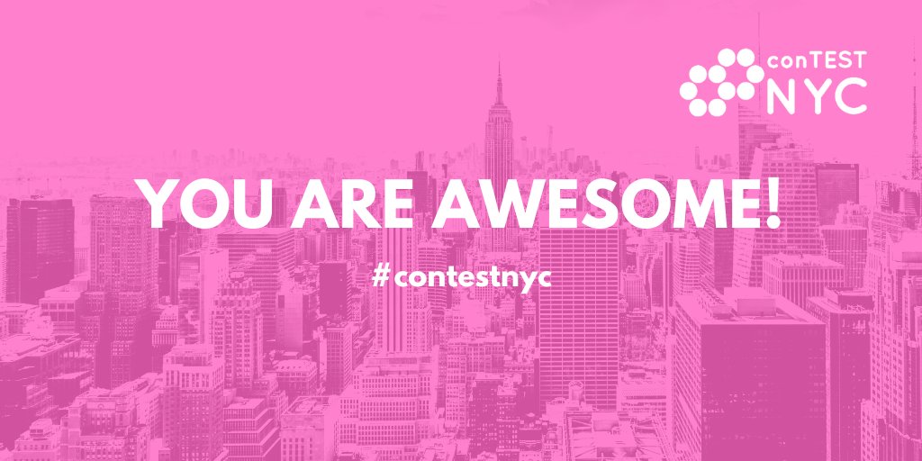 TestMastersAcad's tweet image. It&apos;s been great 5 days!
We would like to thank our speakers, sponsors and guests!
Share your experience on #ConTESTNY 2019 in the comment section below!