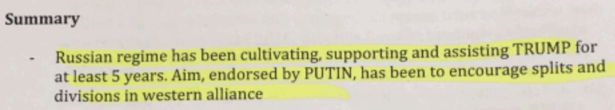 And that 'the Trump operation was both supported and directed by Russian President Vladimir Putin'. But remember, Steele told Ohr on July 30, 2016 that he personally has not spoken to the former head of Russian intelligence but heard that information from 'someone'. /8