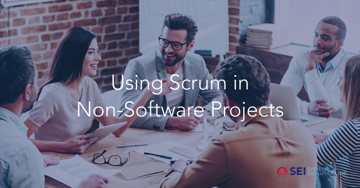 seiconsulting's tweet photo. SEI Boston consultant Phil Murgatroyd explains how to leverage #Scrum in a non-software context in our latest blog post: https://t.co/3Cg8qpMLlp https://t.co/K3tm8NURHN