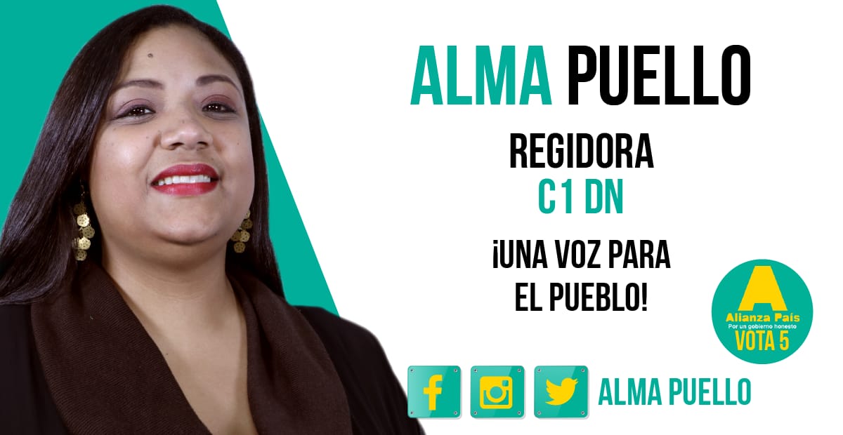 AlmaPuello's tweet photo. Les presento mi candidatura  en @AlianzaPaisRD a la regiduría del #DN comandado por el candidato a alcalde @BartolomePujals.  

Gracias de antemano por tu apoyo y por creer en mi. 
#RepublicaDominicana 
#DistritoNacional
#Vota5 
#AlianzaPaís
#ElPaísQueQueremos
#LaNuevaPolítica https://t.co/GR7y6v9v8C
